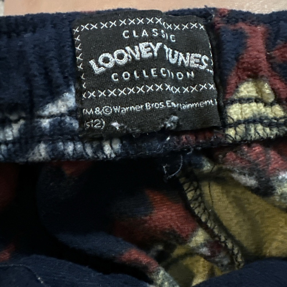 Classic Looney Tunes Collection Taz Party Animal Adult Size Small Pajama Pants - Picture 4 of 4